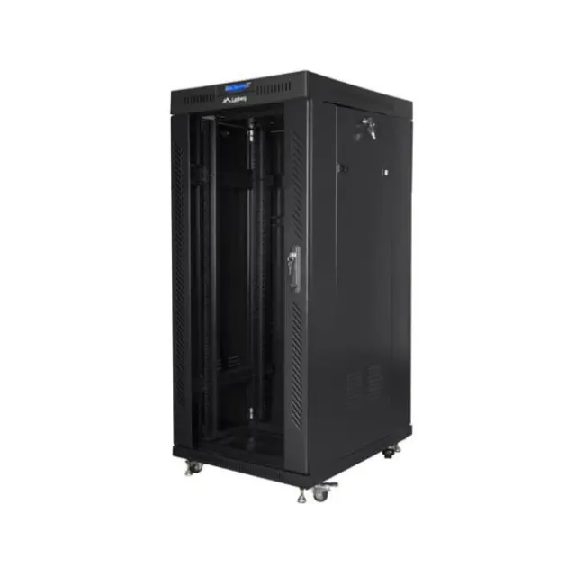 Lanberg Καμπίνα Rack 19" 22U 800x800 LCD V2 Black (FF01-8822-12BL)