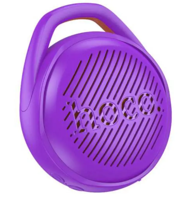 Hoco Φορητό Επαναφορτιζόμενο Ηχείο Bluetooth 5W με Ραδιόφωνο Μωβ HC24