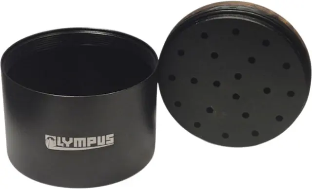 Μεταλλικό Βάζο Αποθήκευσης Αλουμινίου Olympus με Υγρασιόμετρο (67x56x35mm) 2