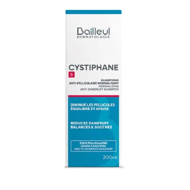 Bailleul Cystiphane Cystiphane Normalizing Anti-Dandruff S Αντιπιτυριδικό Ρυθμιστικό Σαμπουάν 200ml