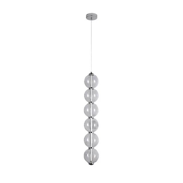 ΚΡΕΜΑΣΤΟ ΦΩΤΙΣΤΙΚΟ ACA HM25039L ΧΡΩΜΙΟ LED 27W 3000K IP20 D15XH180CM / HM25039L