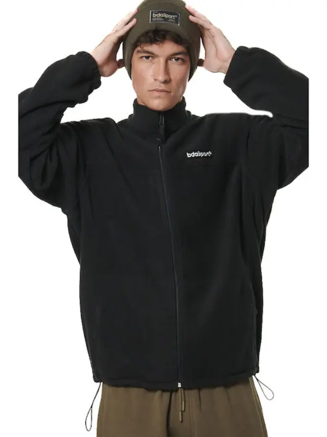 Body Action ζακέτα Fleece Μαύρο - XL