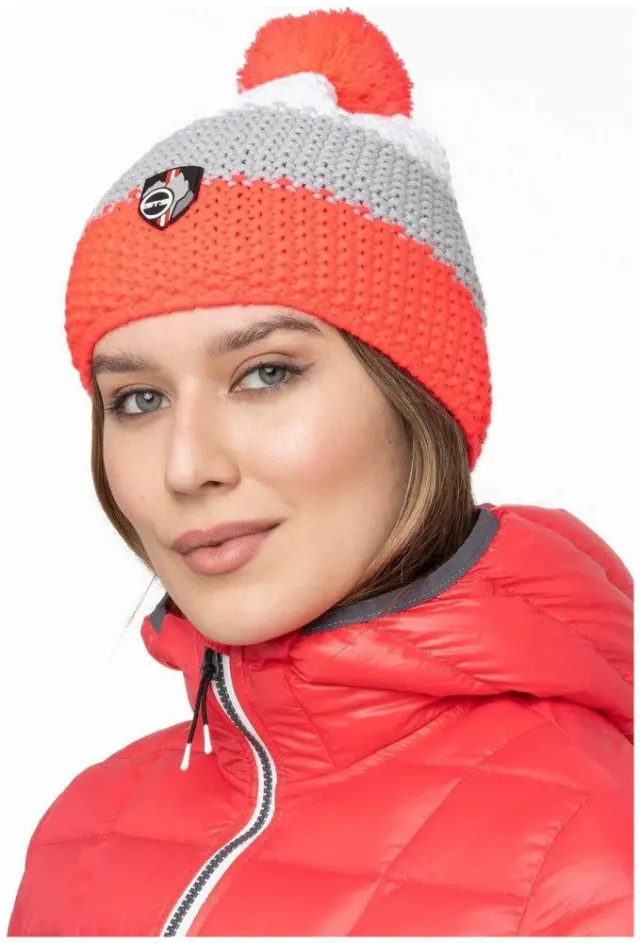 Beanie Corn Knit 3 Stripes Neonpink Unisex Σκούφος GTS - 920212U-35 2