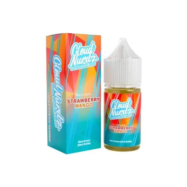 Cloud Nurdz Strawberry Mango Pod Edition Iced 10ml/30ml