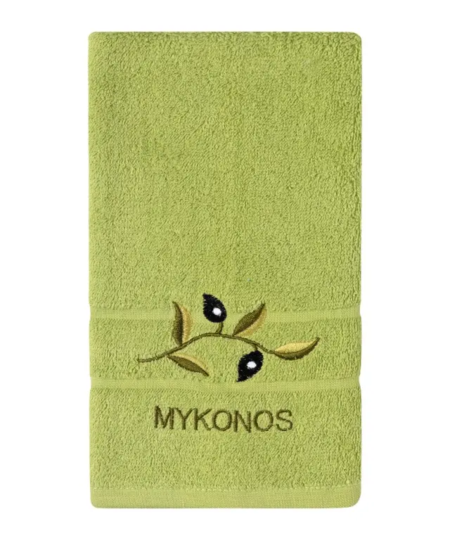 Πετσέτα Προσώπου (50cm x 100cm) Πράσινο με Κλαδί ΜΥΚΟΝΟΣ -
