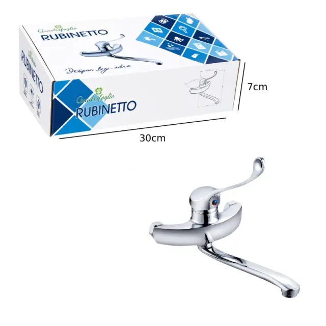Μπαταρία Νεροχύτη Τοίχου - Rubinetto Wall Mounted Kitchen Faucet 7108 2