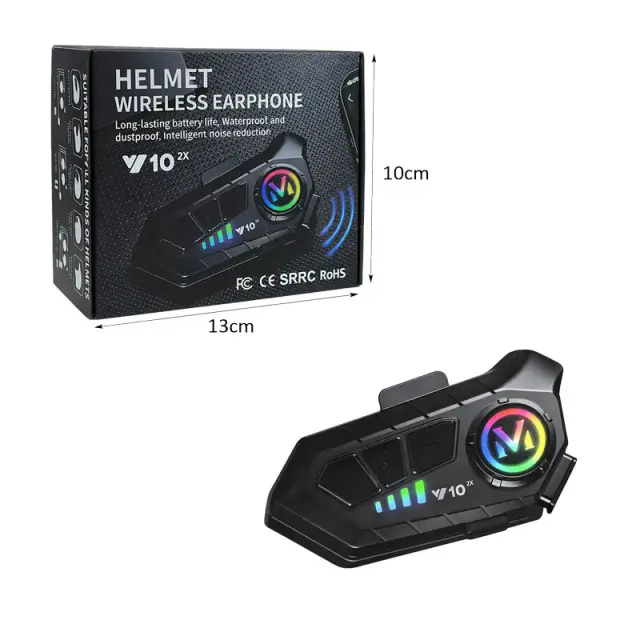 Ασύρματο Bluetooth Ενδοεπικοινωνίας Κράνους V10 - Helmet Wireless Earphone V10 083024 2