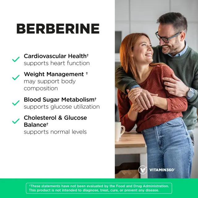 Vitamin360 Berberine 60 Veg Capsules 3