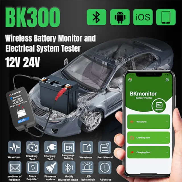 Konnwei BK300 Αναλογικό Battery Tester
