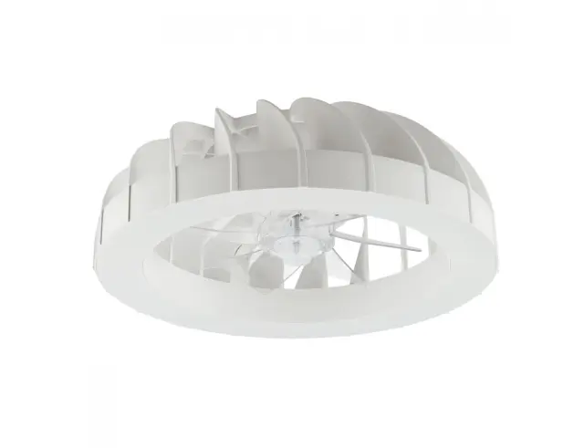 Ανεμιστήρας Οροφής Brilliant Fanora G81080/05 με φωτισμό LED, RGB, τηλεχειριστήριο, διάμετρο 46cm και ισχύ 30W - Λευκό