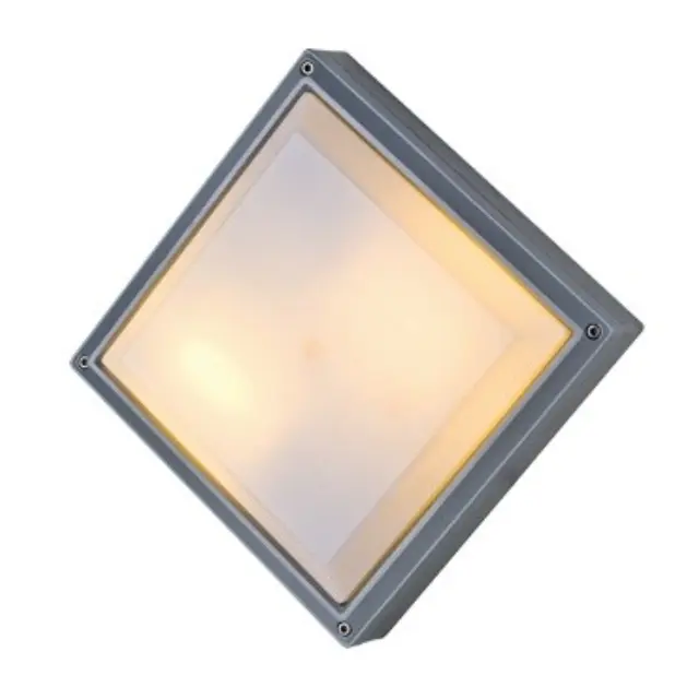 Aca Light CUBE - ΑΠΛΙΚΑ ΕΞΩΤΕΡΙΚΟΥ ΧΩΡΟΥ ΑΛΟΥΜΙΝΙΟ ΓΚΡΙ ΣΥΜΒΑΤΙΚΟ 2xE27 IP54 270x78x270mm