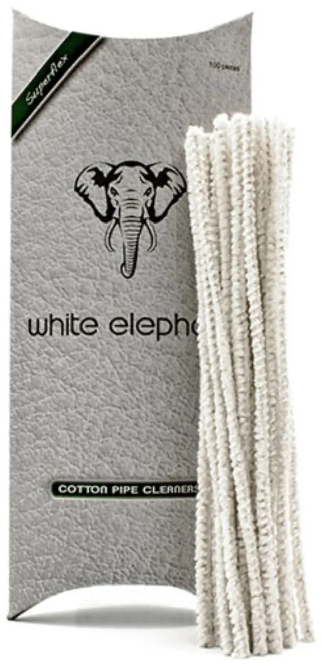 White Elephant Καθαριστικό Πίπας Μαλακή Τρίχα από Καθαρό Βαμβάκι - 100τεμ.