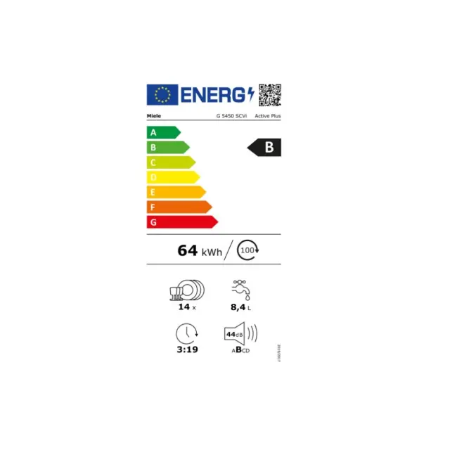 ΠΛΥΝΤΗΡΙΟ ΠΙΑΤΩΝ G5450 SCVI A 12653390 MIELE (B) 3