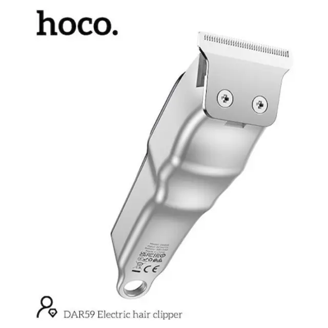 Hoco Επαναφορτιζόμενη Κουρευτική Μηχανή Ασημί DAR59 3