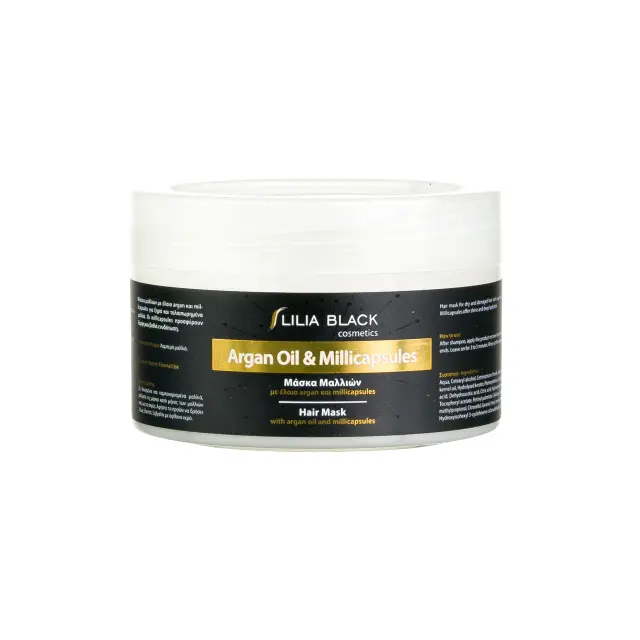 Lilia Black Μάσκα Μαλλιών Argan Oil & Millicapsules 500ml