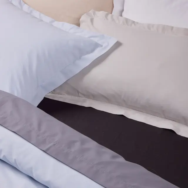 Σεντόνι 180x200+35 King Size Best Line Das Home 100% βαμβακερόΜε Λάστιχο- 1006 Dusty Blue 2