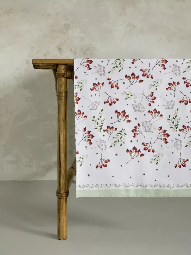 Nima Home Runner 48x150 - Mistletoe Λευκό, Κόκκινο, Πράσινο