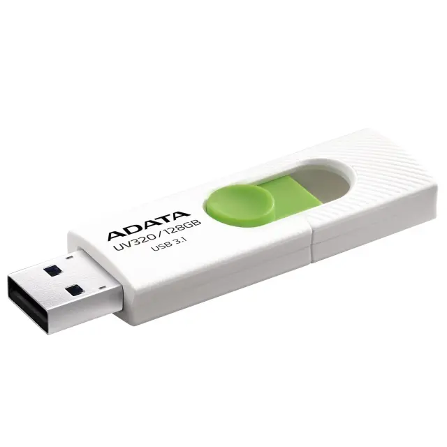 Adata UV320 USB flash drive 128 GB USB Type-A 3.2 Gen 1 (3.1 Gen 1) Green White (AUV320-128G-RWHGN) (ADAAUV320-128G-RWHGN)