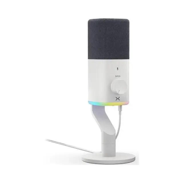 Krux Μικρόφωνο Qube XLR/USB White (KRXC028)