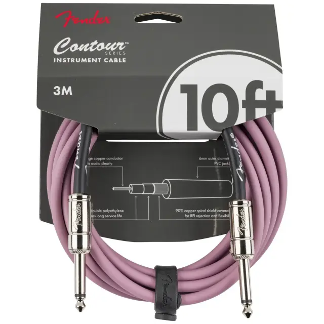 Fender Contour Καλώδιο Οργάνων 6.35mm Mono Jack σε 6.35mm Mono Jack 3m BGM