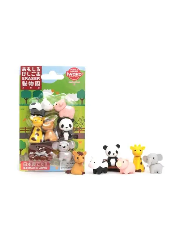 Σετ Γόμες 3D Zoo iwako / ER-BRI018 (IWAKO)
