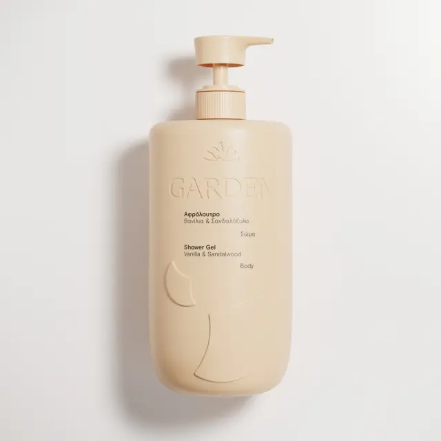 Garden | Shower Gel Vanilla & Sandalwood Αφρόλουτρο Βανίλια & Σανδαλόξυλο | 1Lt