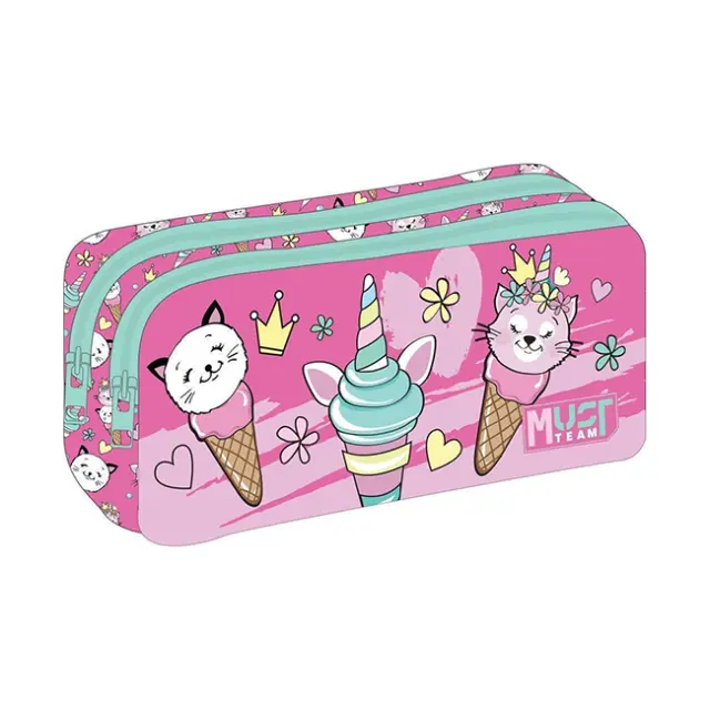 Must Κασετίνα Βαρελάκι 2 θήκες Be Happy (000586768)