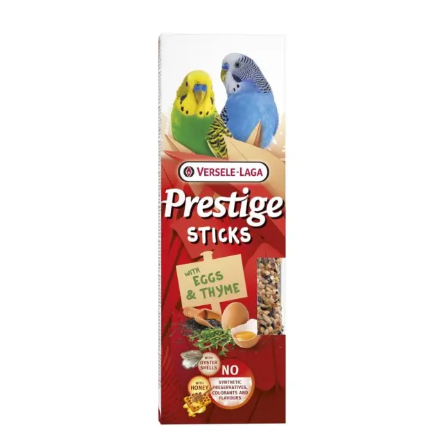 Versele Laga Prestige Sticks Budgies με Αυγά & Θυμάρι 2x30gr