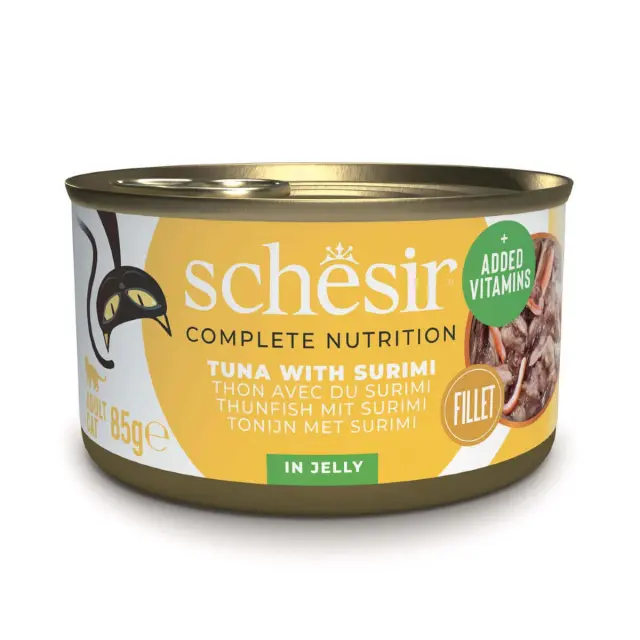 SCHESIR in jelly Tuna with surimi - wet cat food - 85 g