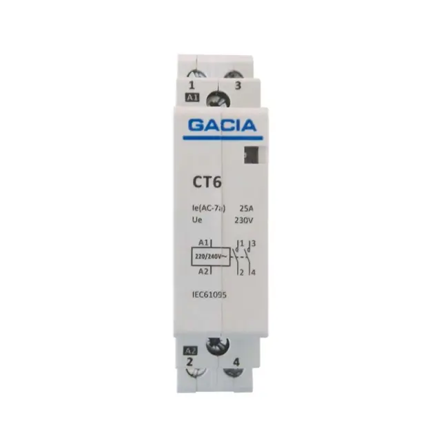 Ρελέ Ράγας 2X20A 2NO 240V AC GACIA