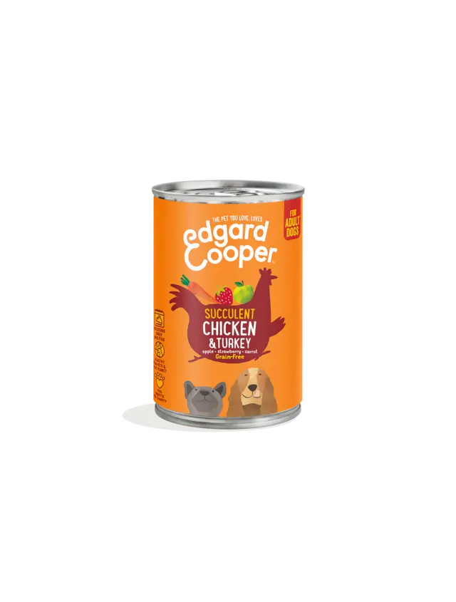 Edgard Cooper - Chicken AND Turkey Adult Wet food 400gr - 542503948530 - Pet Supplies