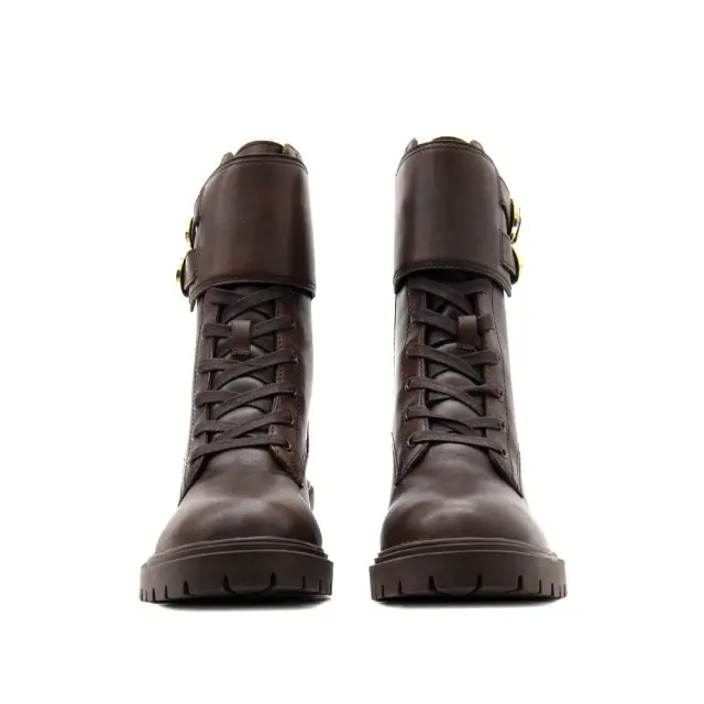 Γυναικεία Δερμάτινα Αρβυλάκια Tommy Hilfiger FW0FW09578-0HG Καφέ Σκούρο Καφέ - 36 3