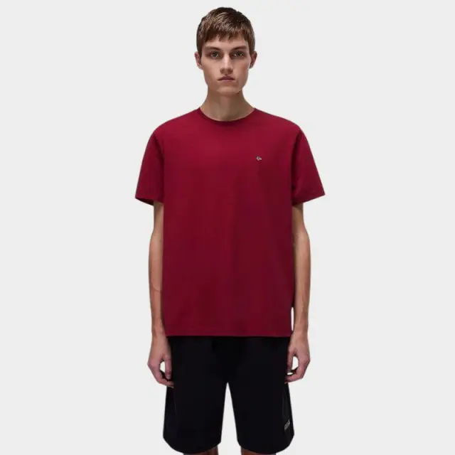 Napapijri - Ανδρικό T-shirt Salis Ss Sum Regular Fit NP0A4H8D-R1E Μπορντό - S