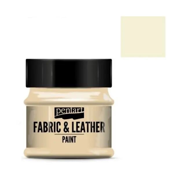 Fabric and leather paint 50 ml, Pentart -Χρώμα για ύφασμα και δέρμα, Eggshell
