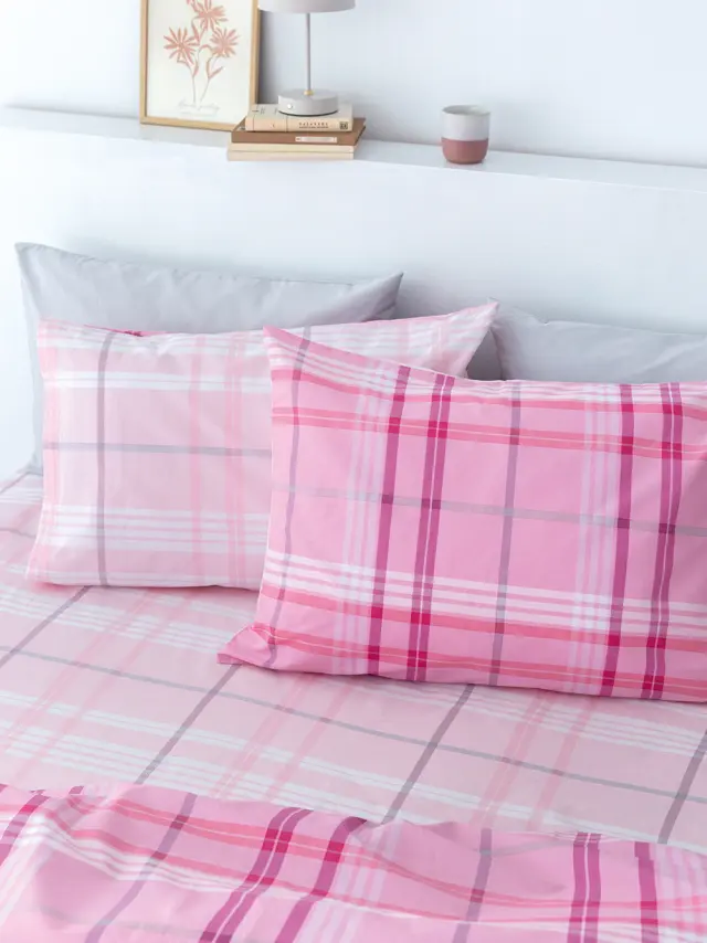 Σετ Σεντόνια 170Χ260 Μονά Fashion Life Palamaiki FL6242 Pink 100% βαμβακερόΧωρίς Λάστιχο 2
