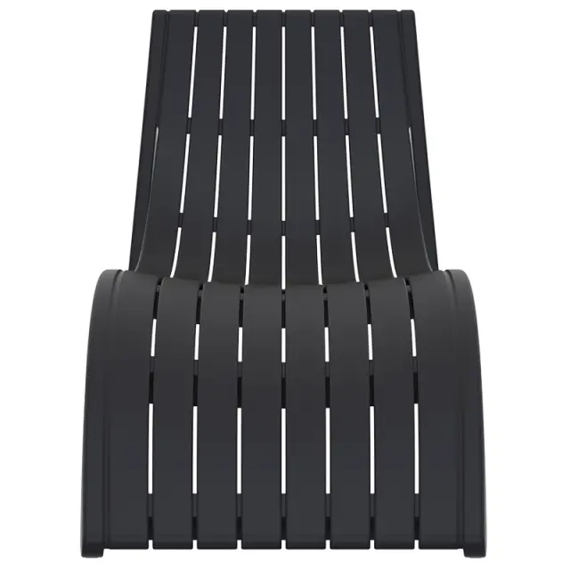 Ξαπλώστρα SLIM Black PP 72x180x70cm 3