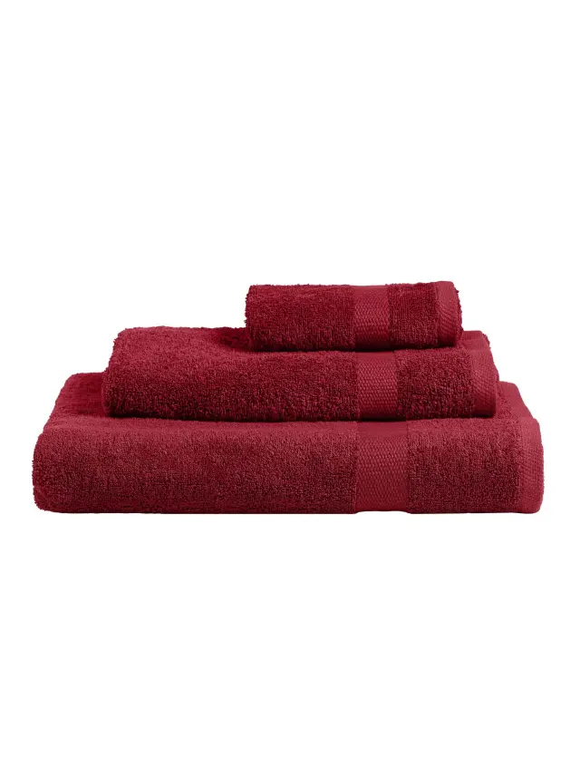 Πετσέτα FROVA BURGUNDY MADI μπάνιου: 80 x 150 εκ.