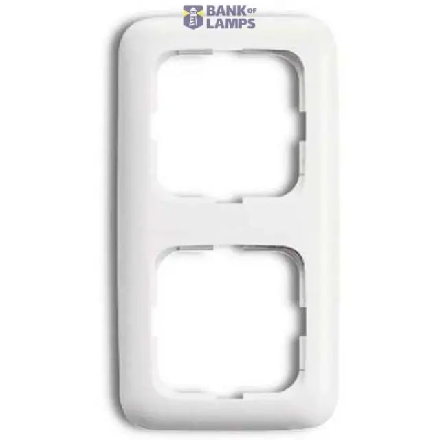 2512-214-507 Cover Frame 2gang(s) alpine white - Reflex SI