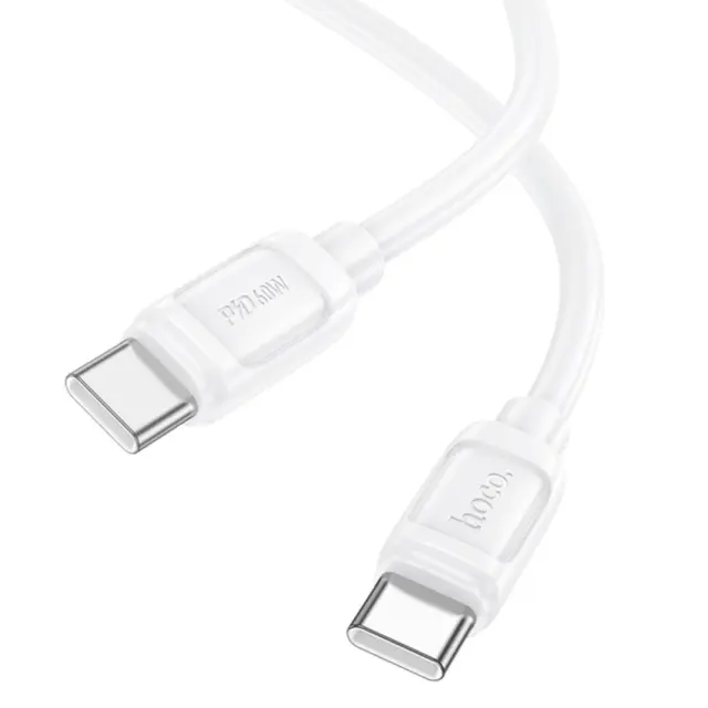 Καλώδιο Hoco X115 Surpass USB-C σε USB-C PD60W 3.0A Λευκό 1m 3