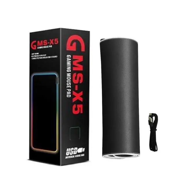 Mousepad iMICE GMS-WT5 με RGB LED περιμετρικό φωτισμό 800x300mm Μαύρο 3