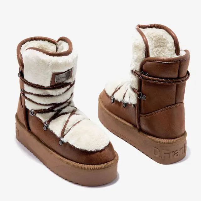 Μποτάκι Με Γούνα D.Franklin Nordic Fur DFSH371008-3 Καφέ - 36 3