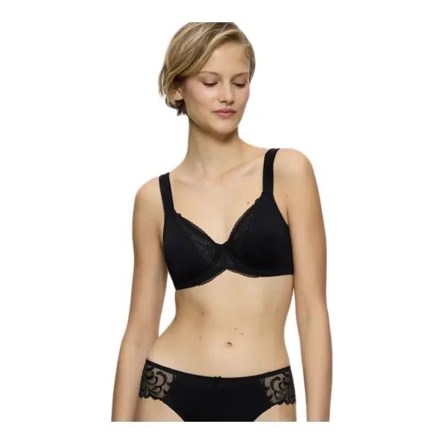 Triumph Γυναικείο Σουτιέν Modern Lace-Cotton W, Χρώμα Μαύρο - 80D