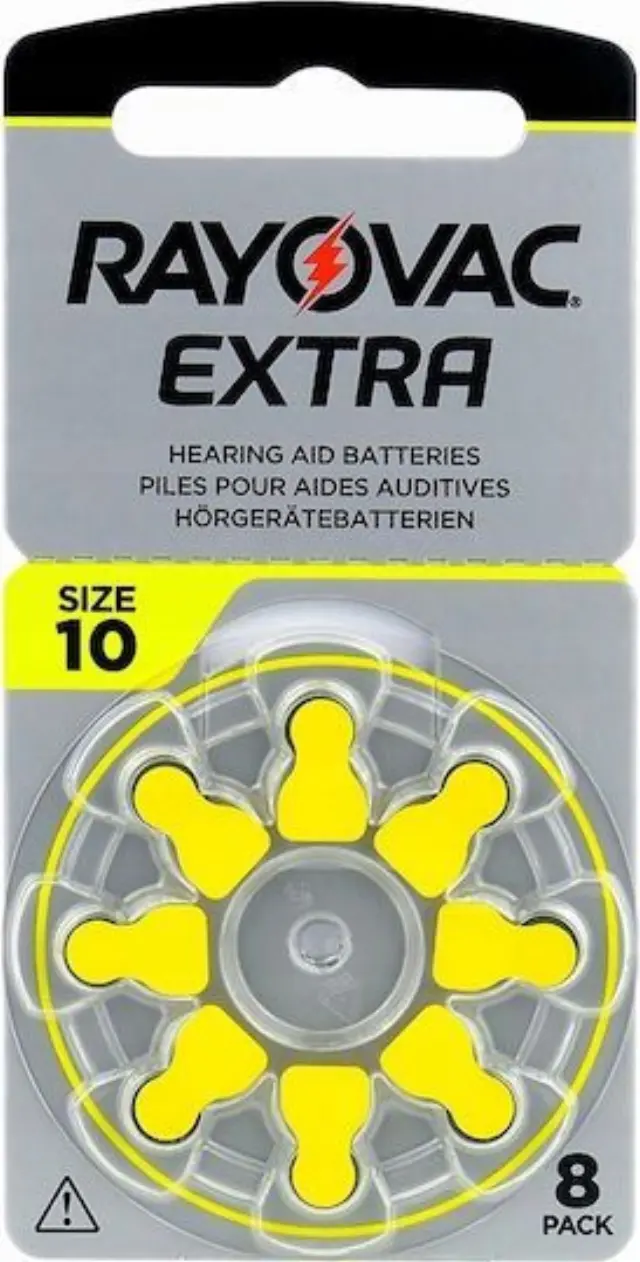 Μπαταρίες Ακουστικών Βαρηκοΐας Rayovac 10 Extra Advanced 1.45V Τεμ. 8