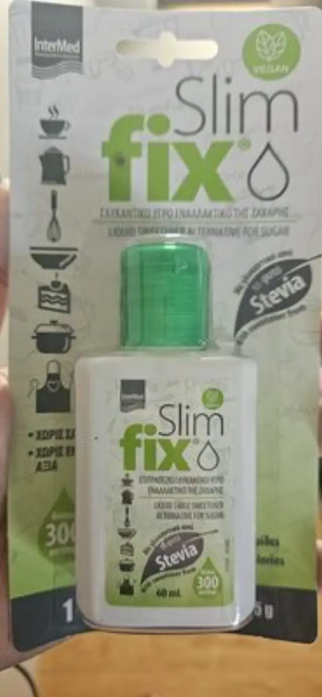InterMed Slim fix Γλυκαντικό υγρό εναλλακτικό της ζάχαρης 60ml