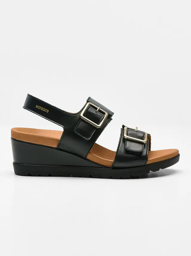 Mephisto Πέδιλα Γυναικείο δέρμα Μαύρο MEP/YSABEL BLACK 3
