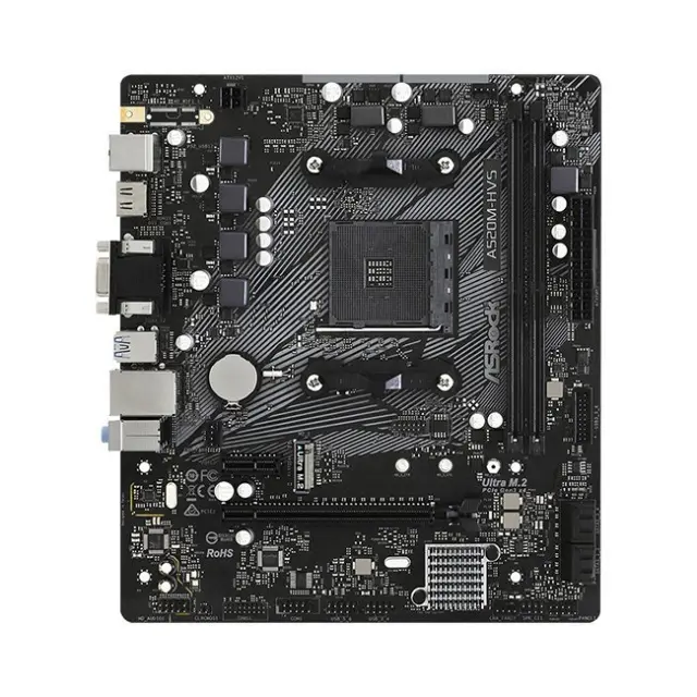 ASRock Motherboard A520M-HVS AM4 (90-MXBE60-A0UAYZ) 2