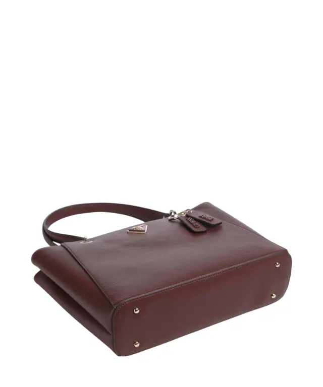 Guess - Γυναικεία Τσάντα Ώμου/Χειρός Noelle II HWZG9672250-BUR Μπορντό 3
