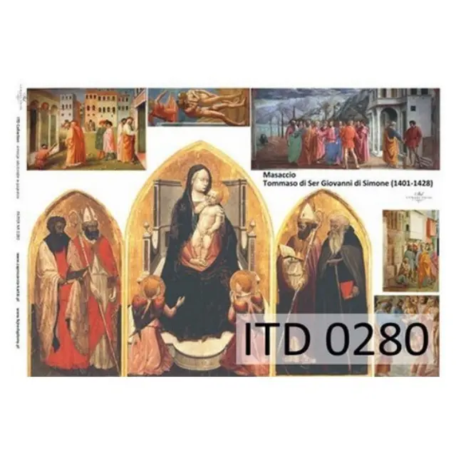 Χαρτί ITD για Decoupage 30x42 cm, 60gr