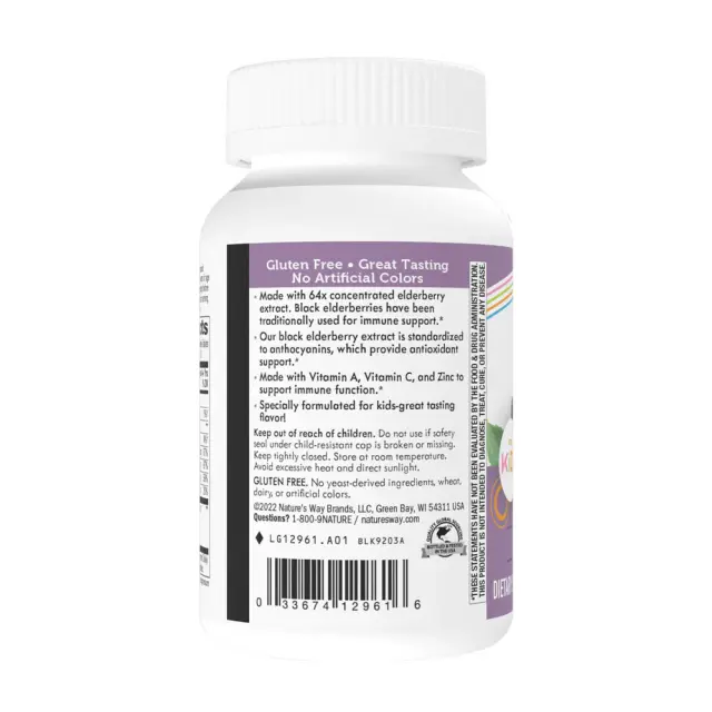 Nature's Way Sambucus Kids Immune Chewable 3