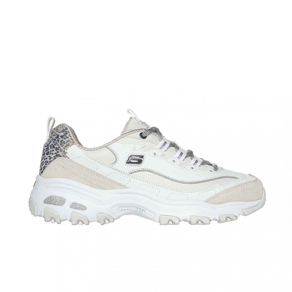 Skechers D'Lites Sparkle (150235-WSL) - Λευκό